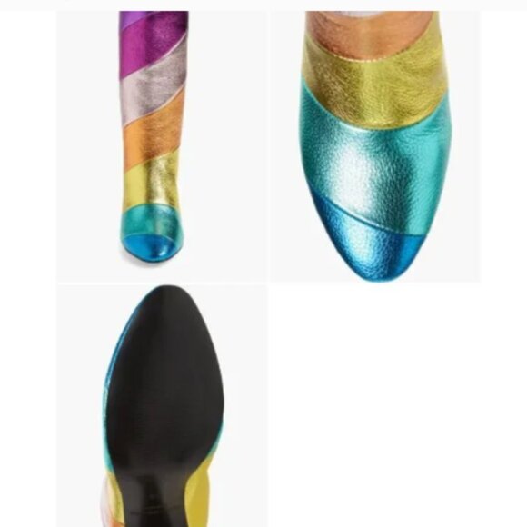 NWT KURT GEIGER LONDON Rainbow Boots - Picture 7 of 9